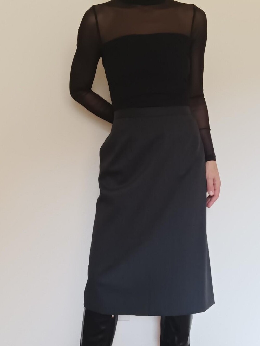 Vintage Pendleton Wool Midi Skirt / Size 12